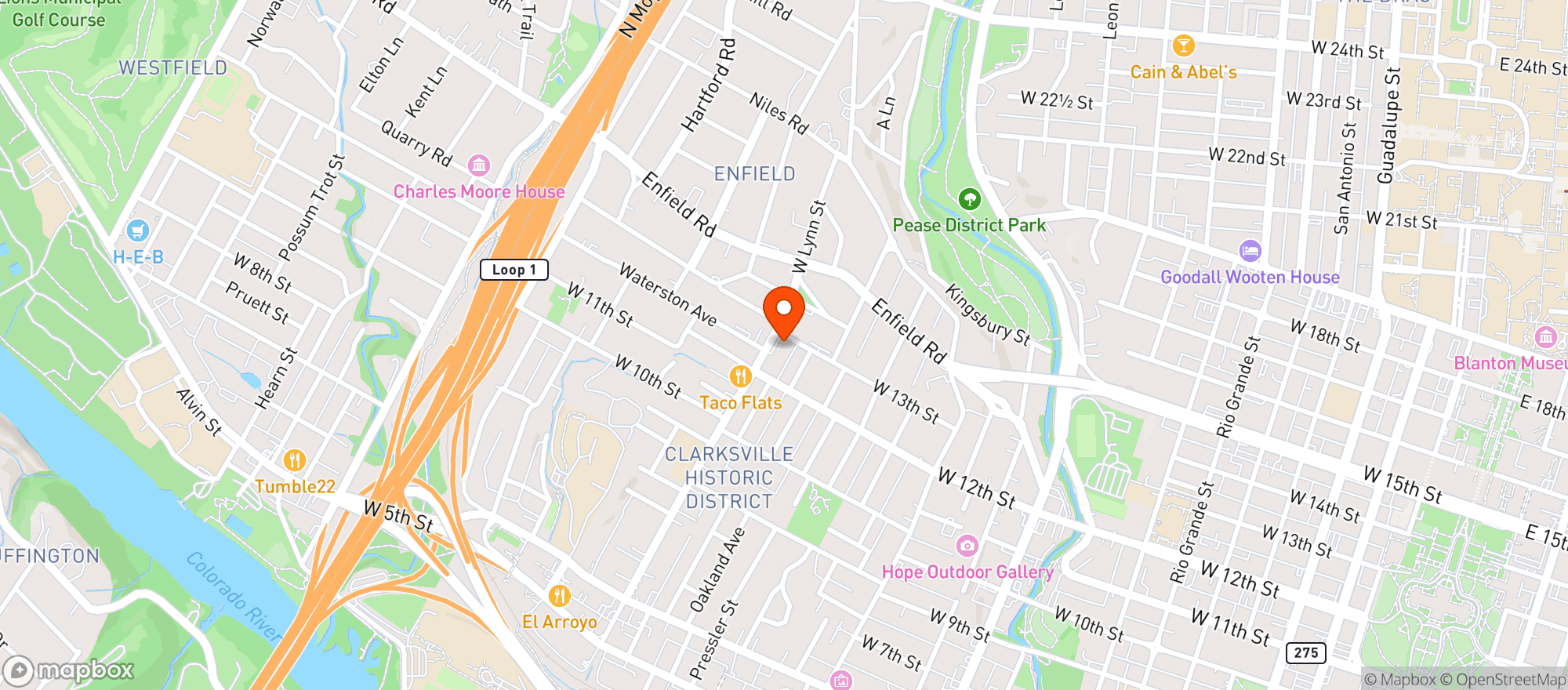 Map showing Fresh Plus Grocery