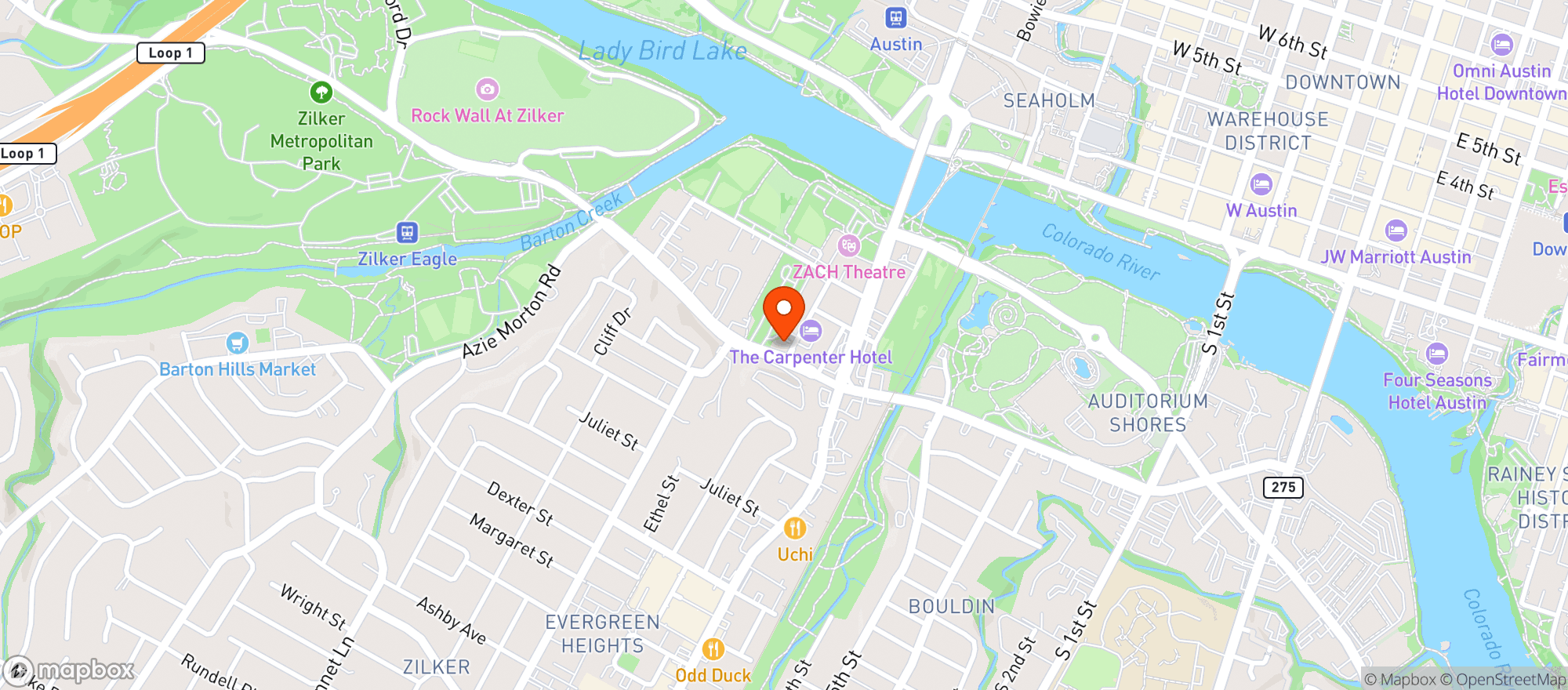 Map showing Juliet