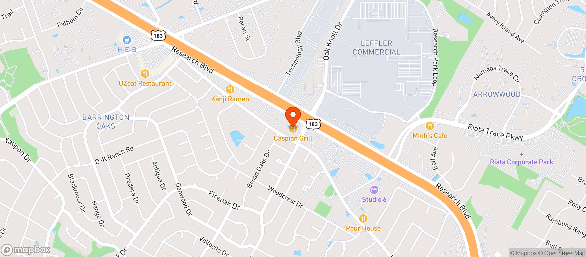 Map showing The Convenient Store