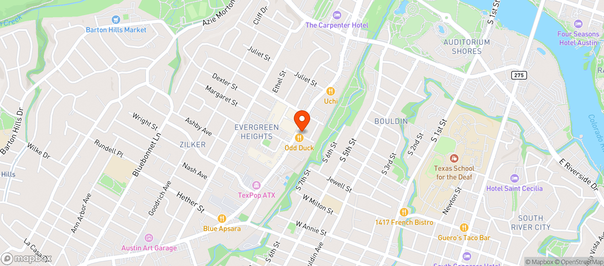 Map showing Gibson Bar