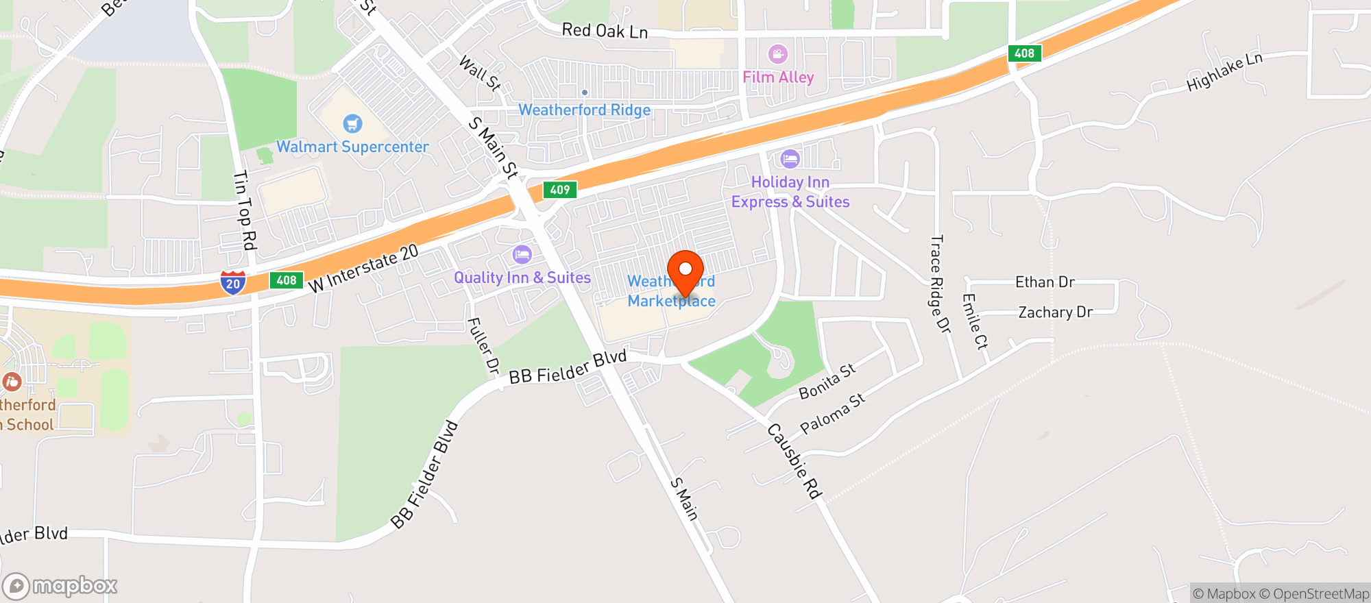 Map showing Target