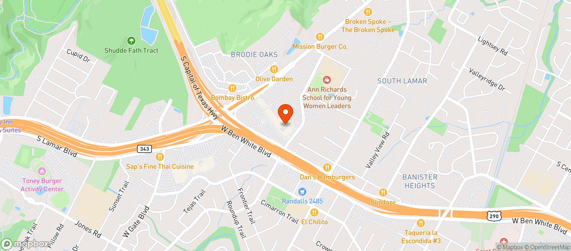 Map showing Target