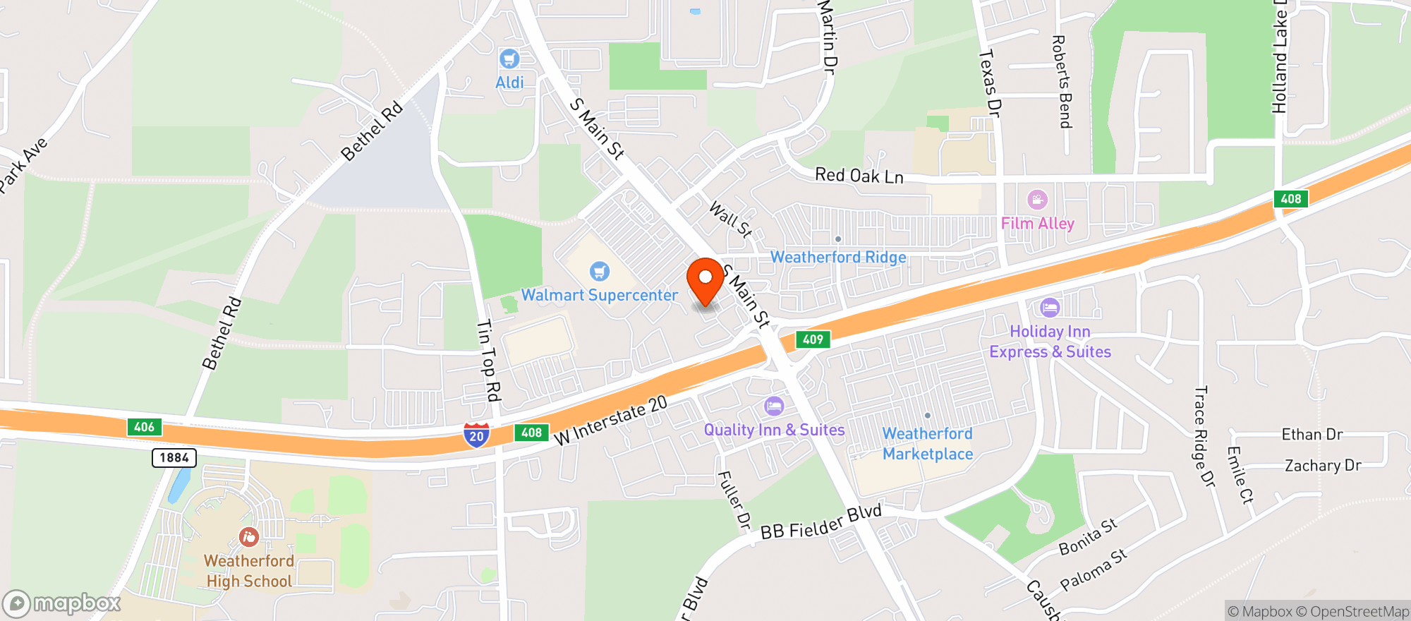 Map showing Breathe Easy Hemp House