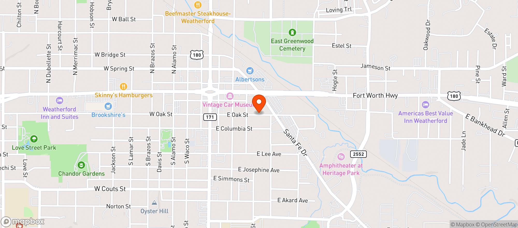 Map showing Antebellum Ale House