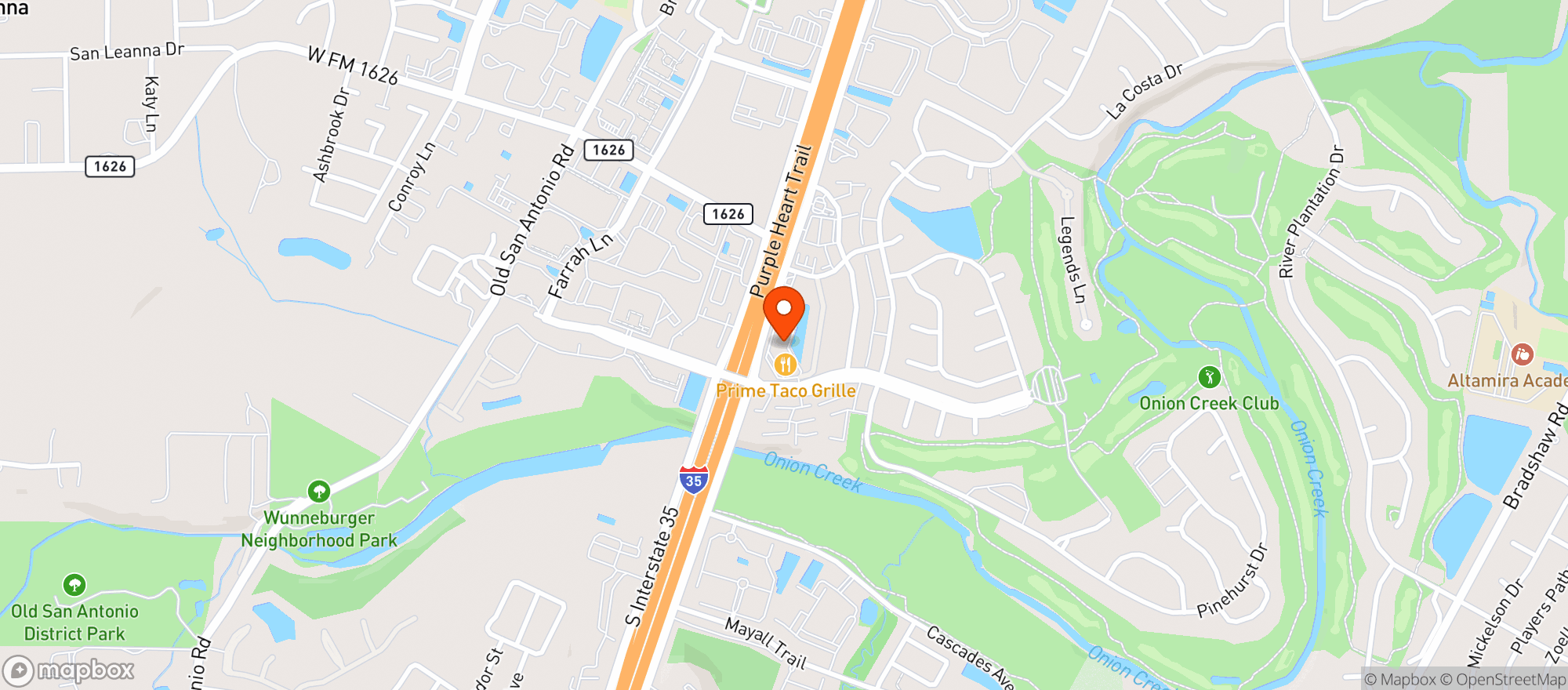 Map showing Texas Liquor Austin
