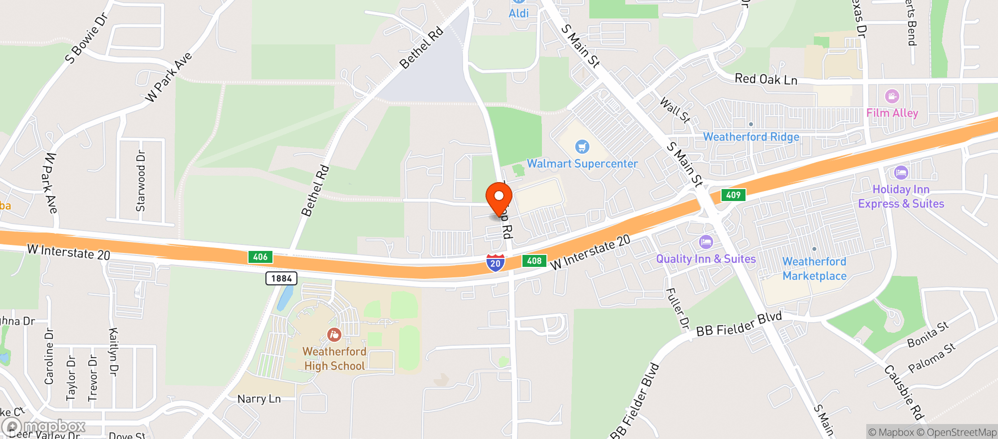 Map showing LIQUOR GALORE