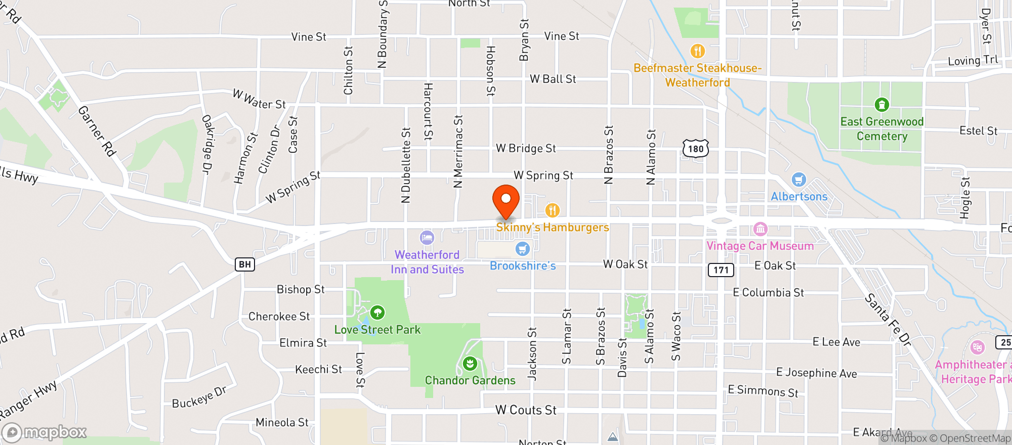Map showing Family Dollar