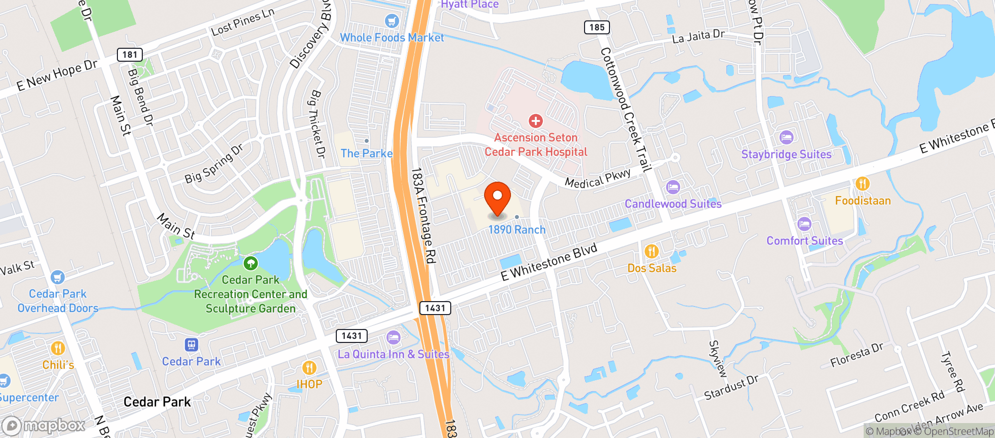 Map showing Target