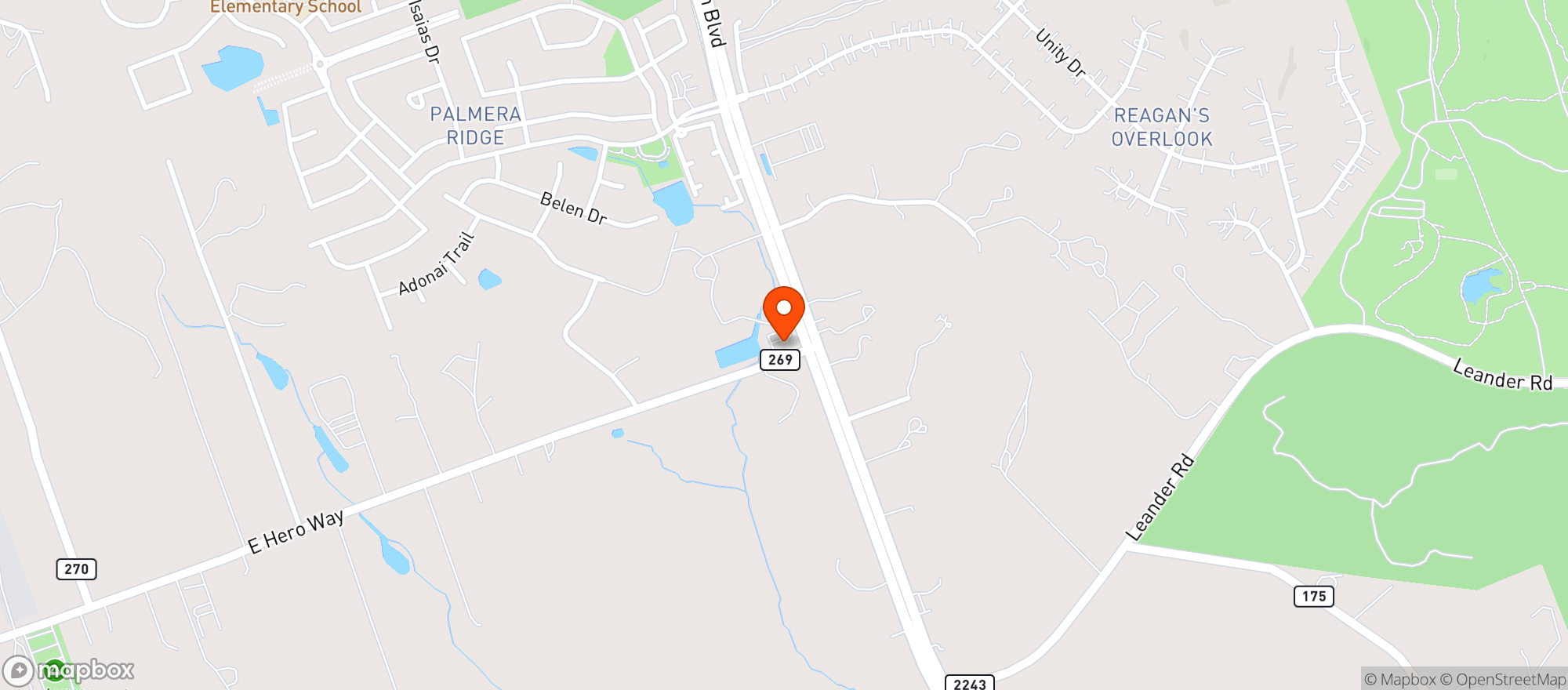 Map showing Smart Stop 3980