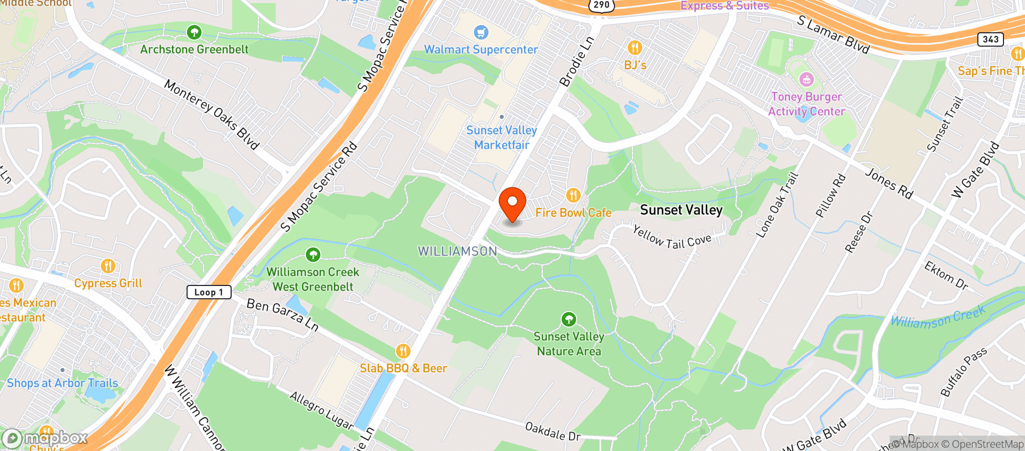 Map showing Green Herbal Care