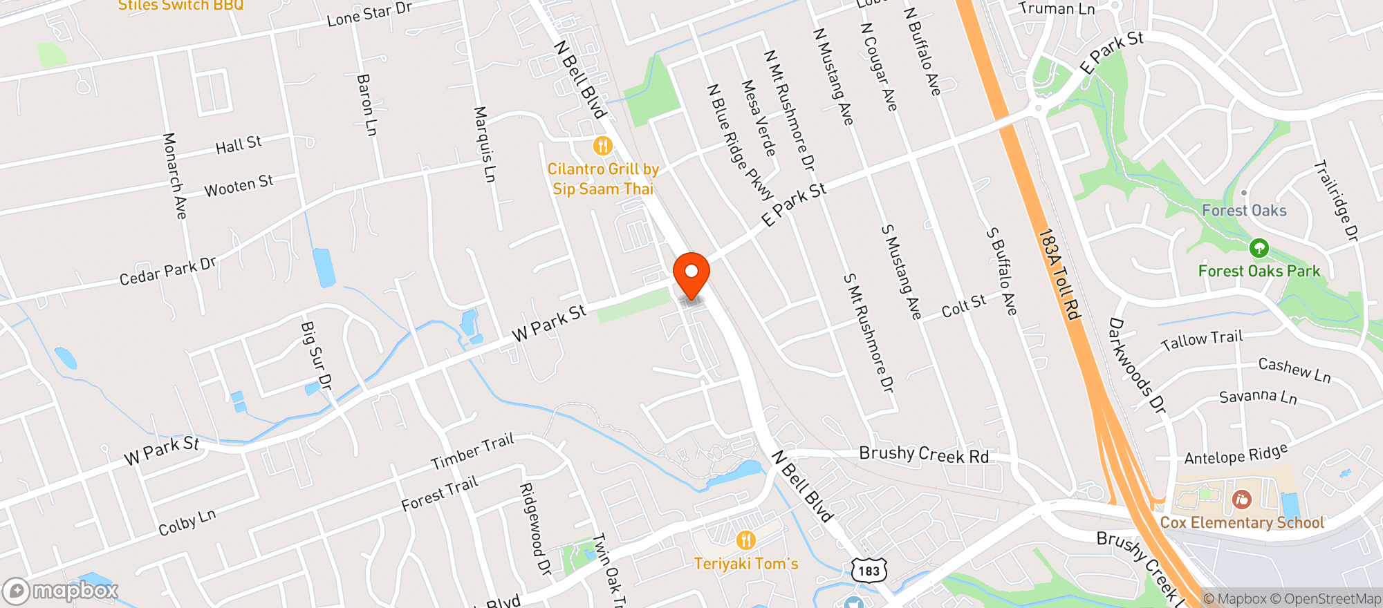 Map showing The Secret Lantern Books & Games