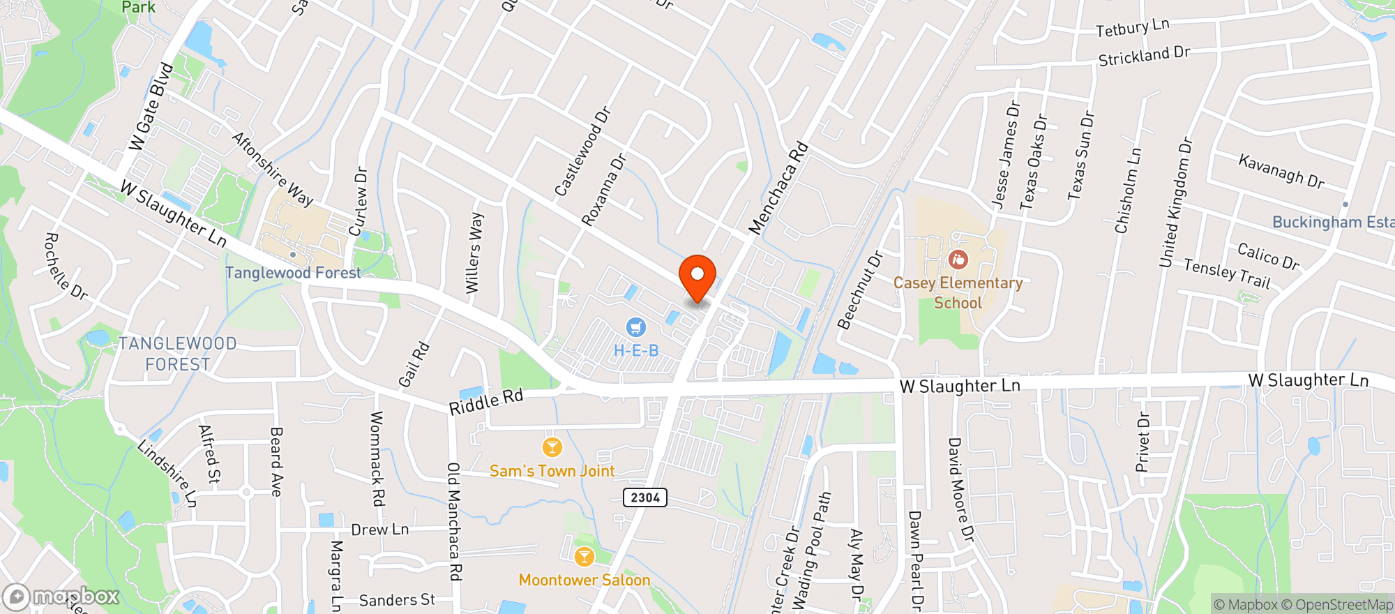Map showing Quick C-store