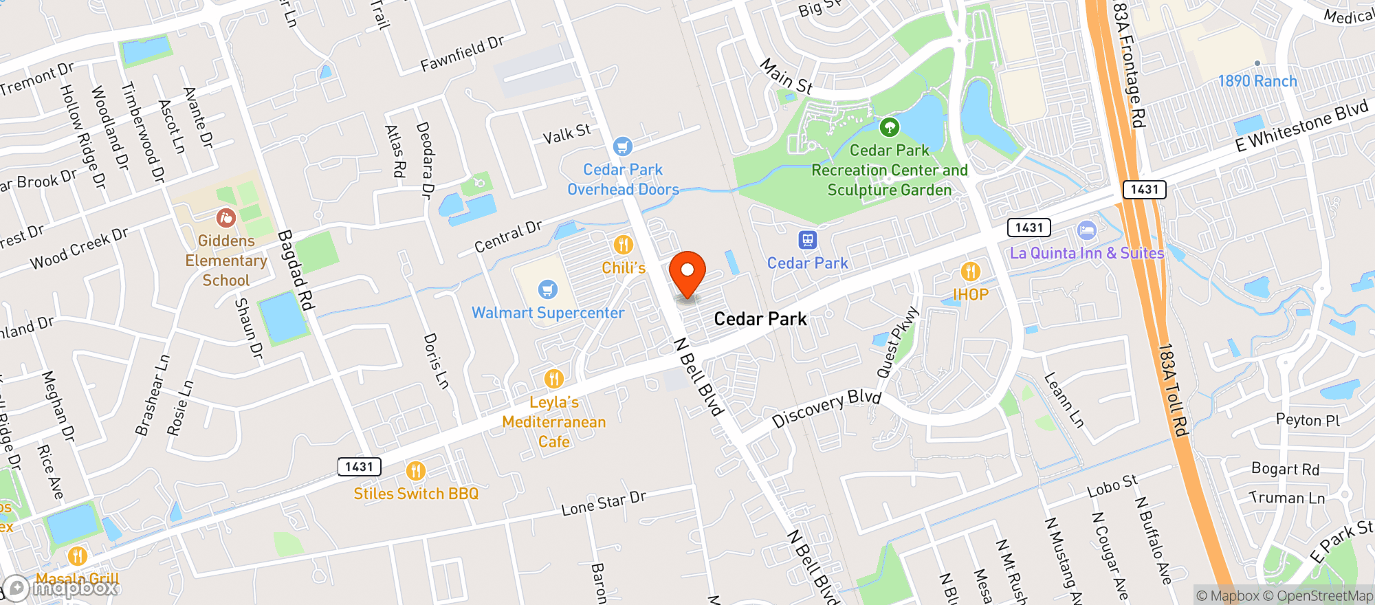 Map showing Don's Liquor Store # 1