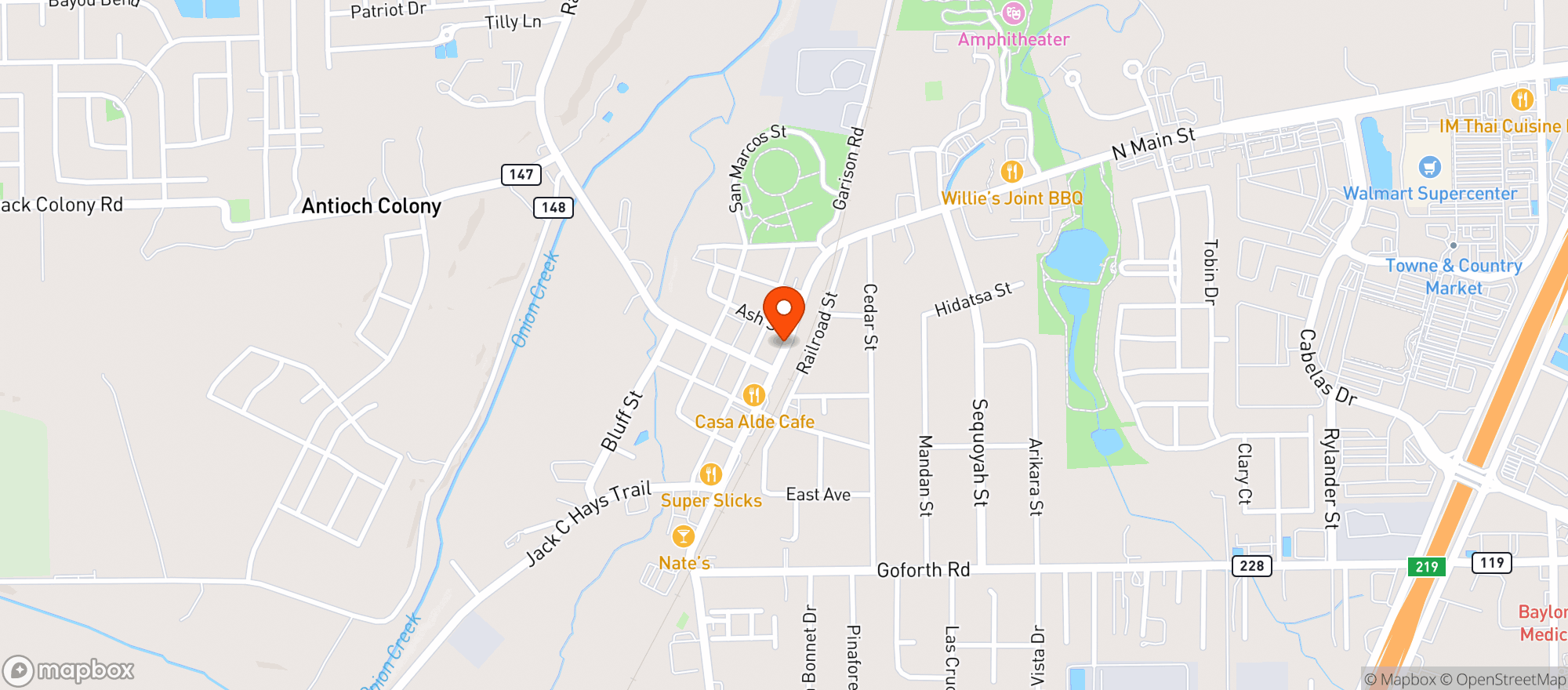 Map showing The Cigar Vault