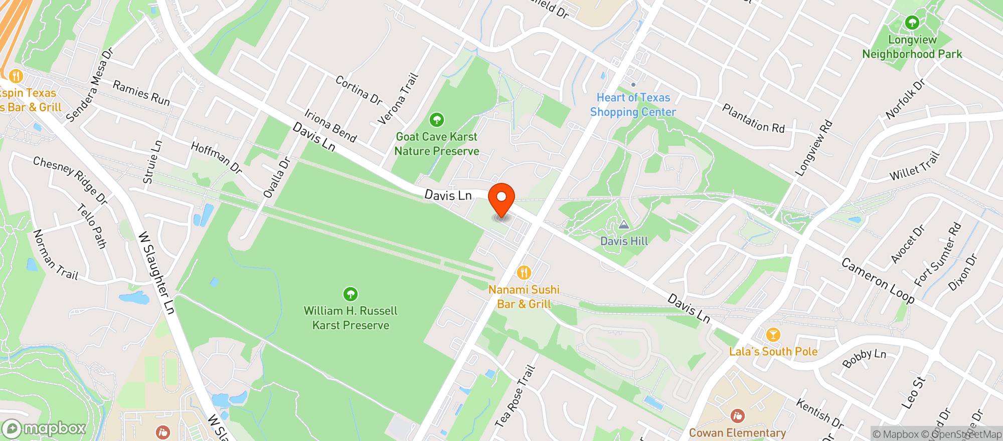 Map showing Big Bucket