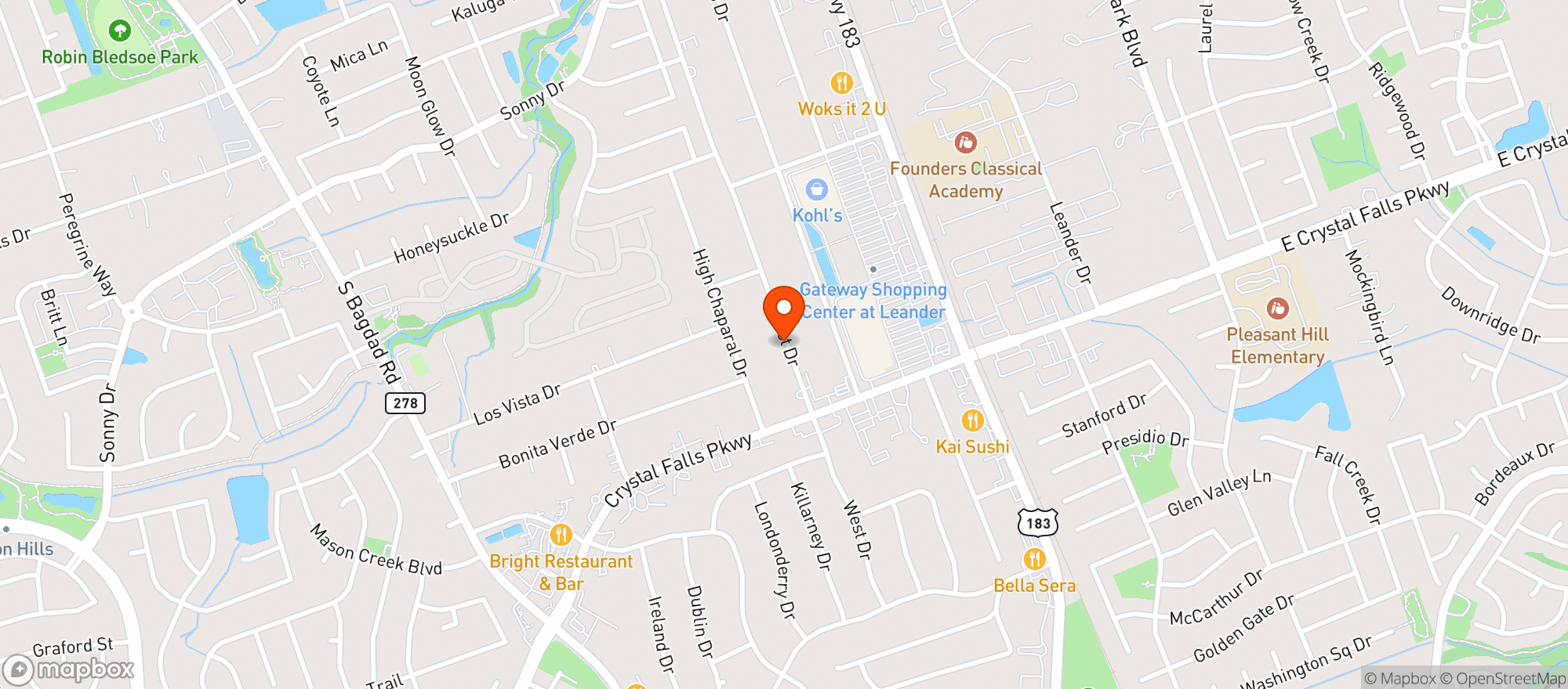 Map showing Super Nova 1