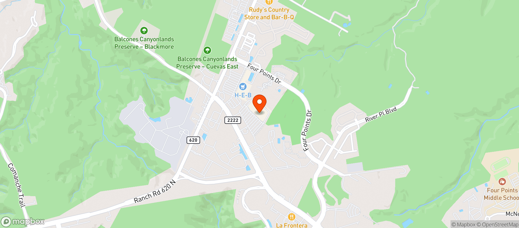 Map showing Target