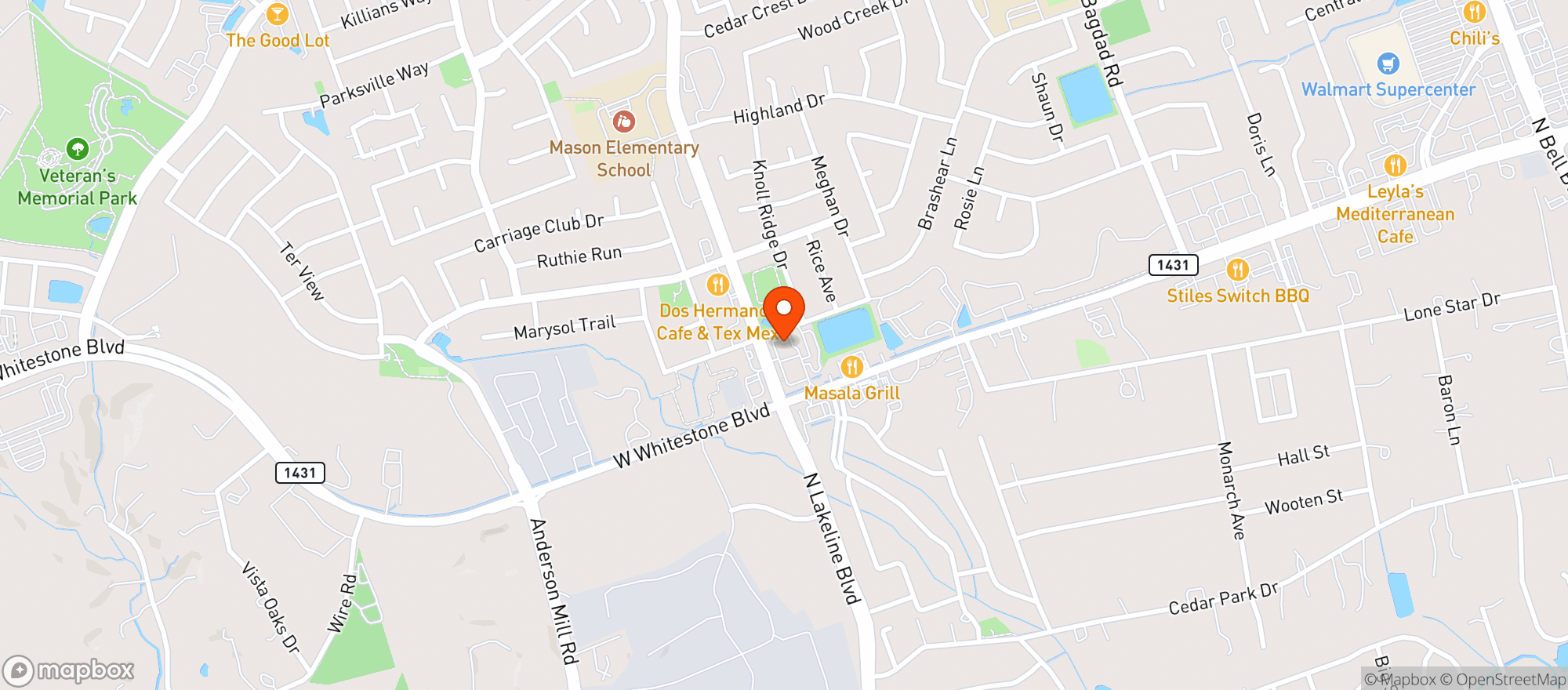 Map showing Pure Leaf CBD & Smoke Shop