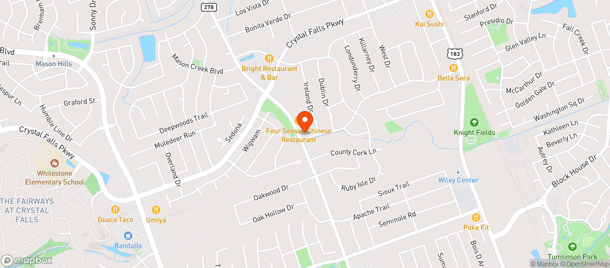Map showing Camco Mart