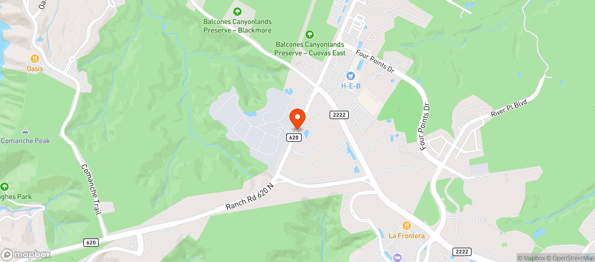 Map showing Nirvana 620