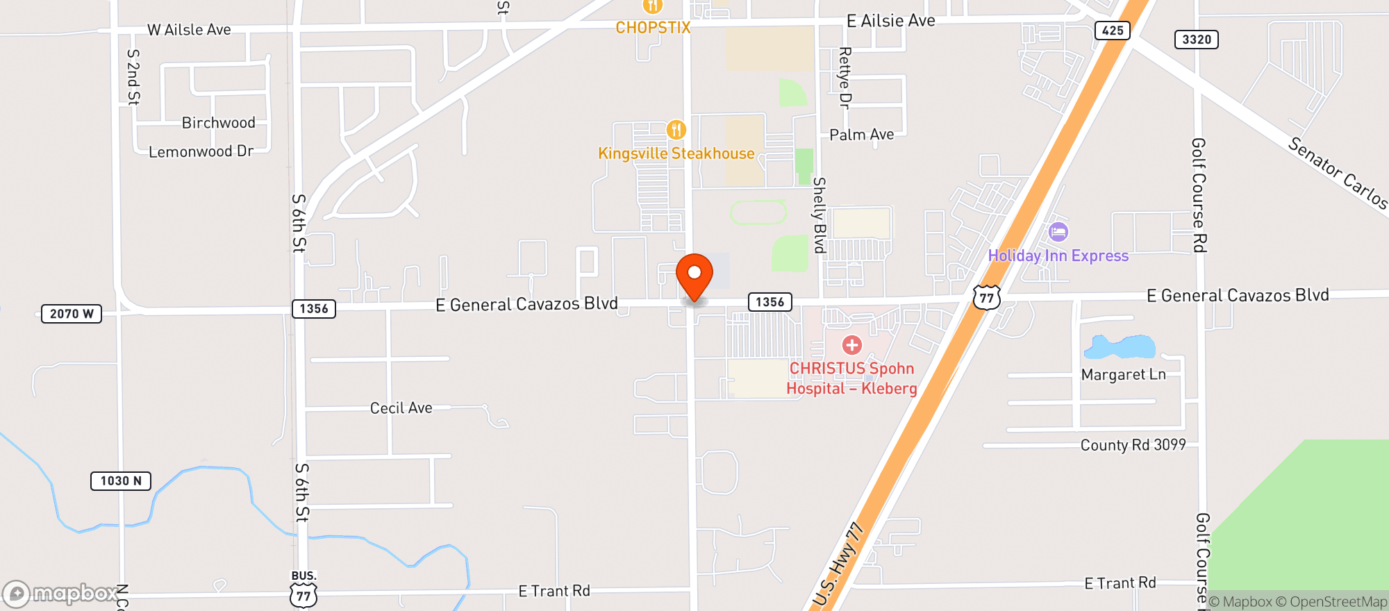 Map showing Gnc