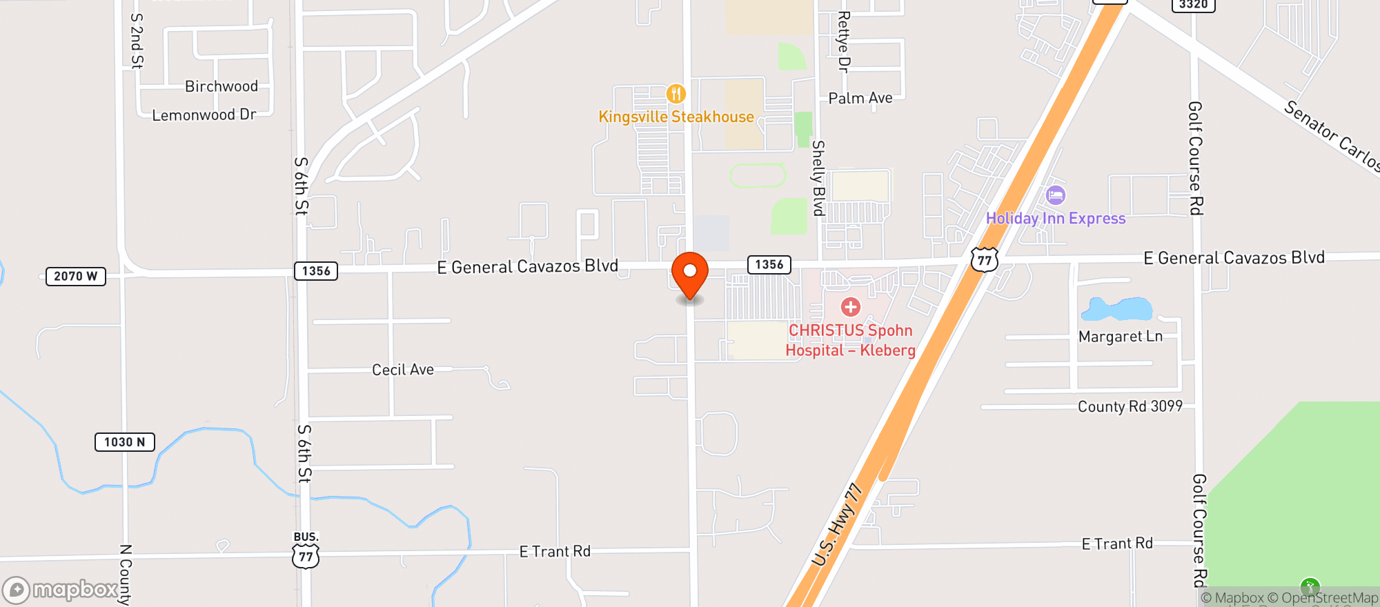 Map showing Armadillo Liquors