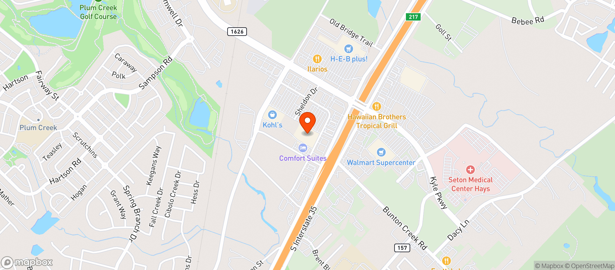 Map showing Target