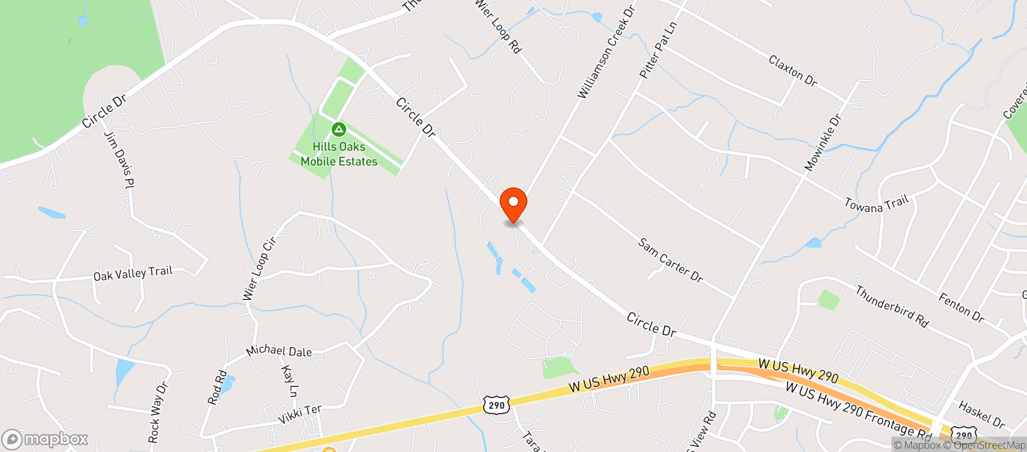 Map showing H E B Food Store