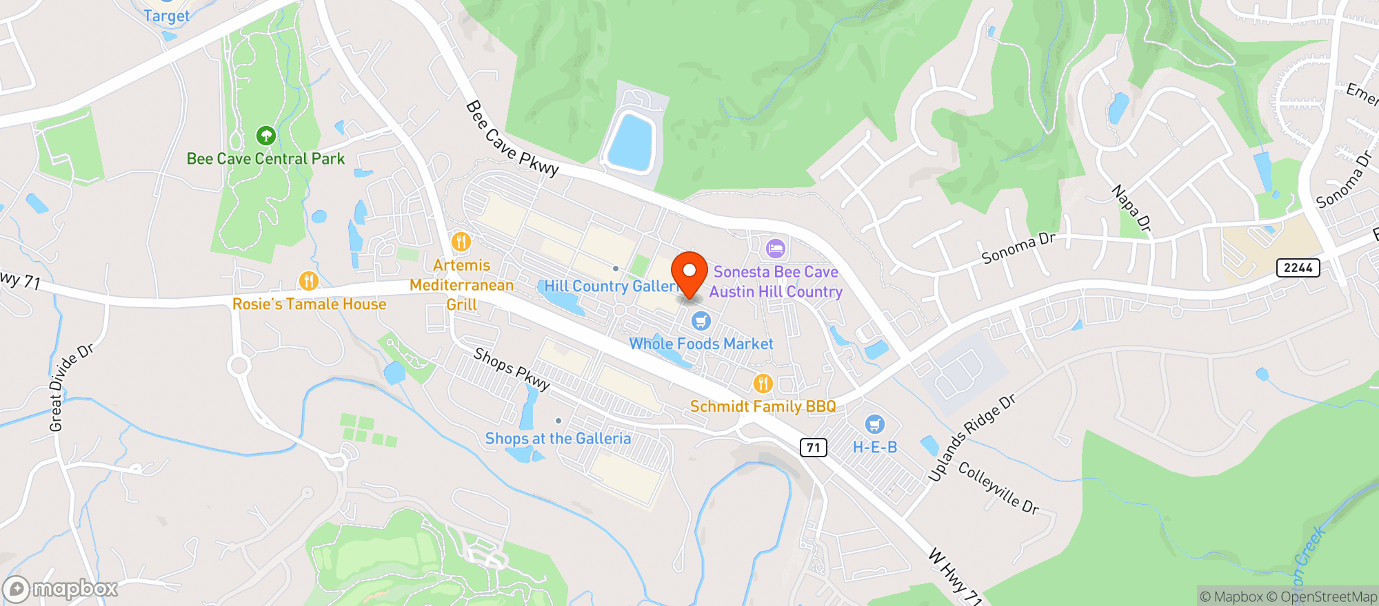 Map showing Whole Foods Market