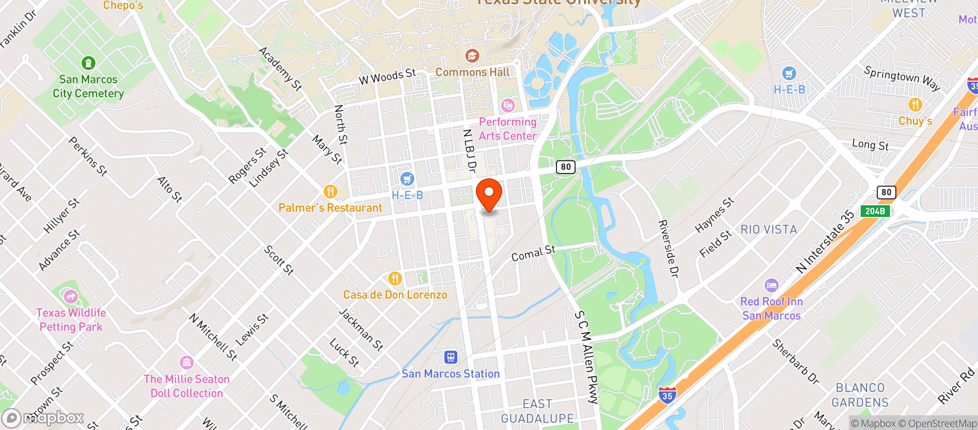 Map showing Sean Patricks