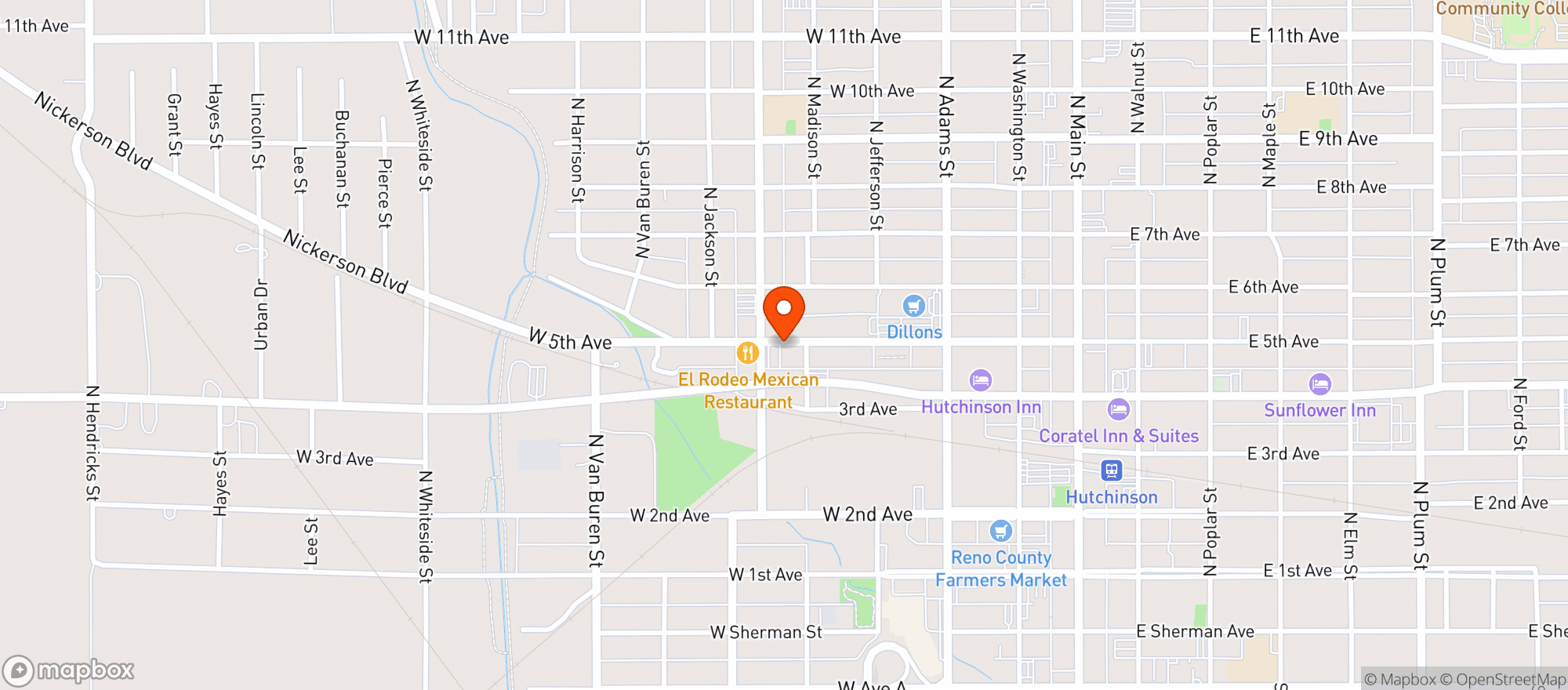 Map showing Egbert Liquor