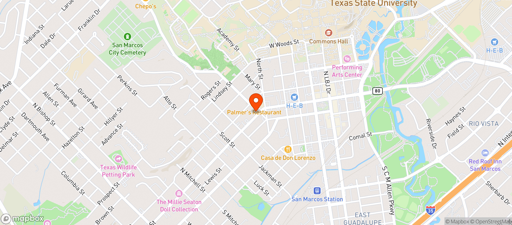 Map showing Skip's Beer Wine & Liquor #6