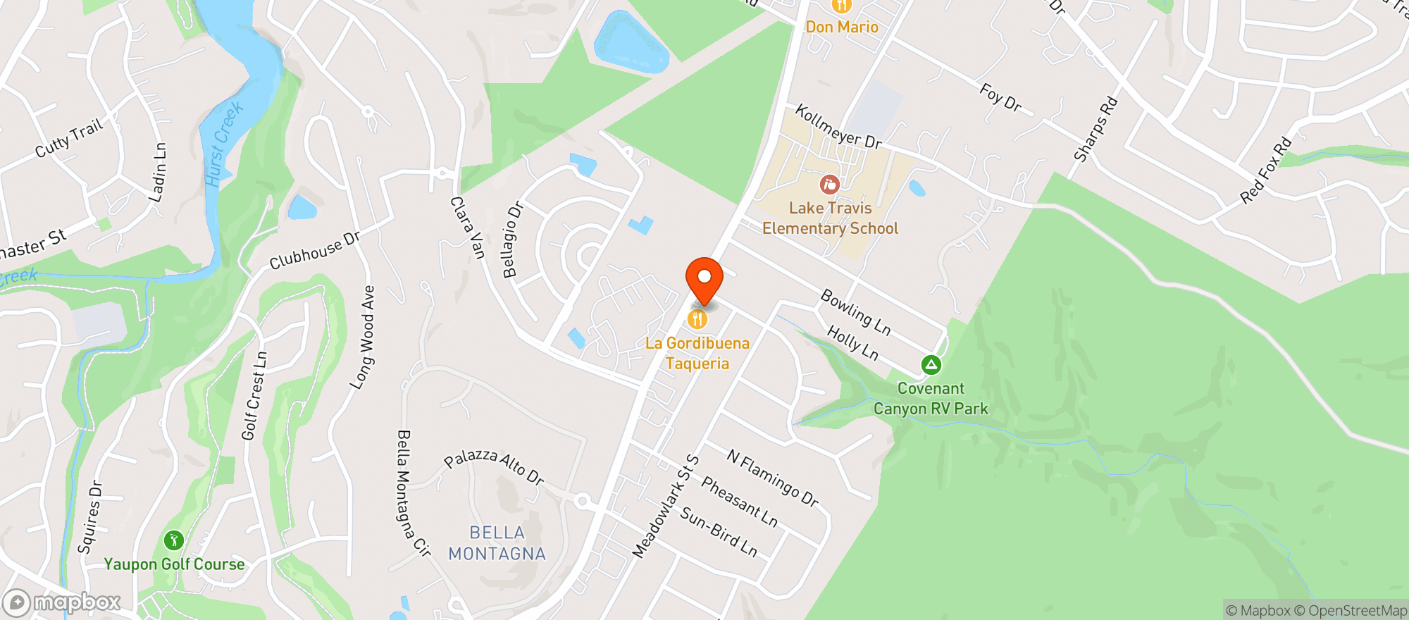 Map showing Merito Food Mart