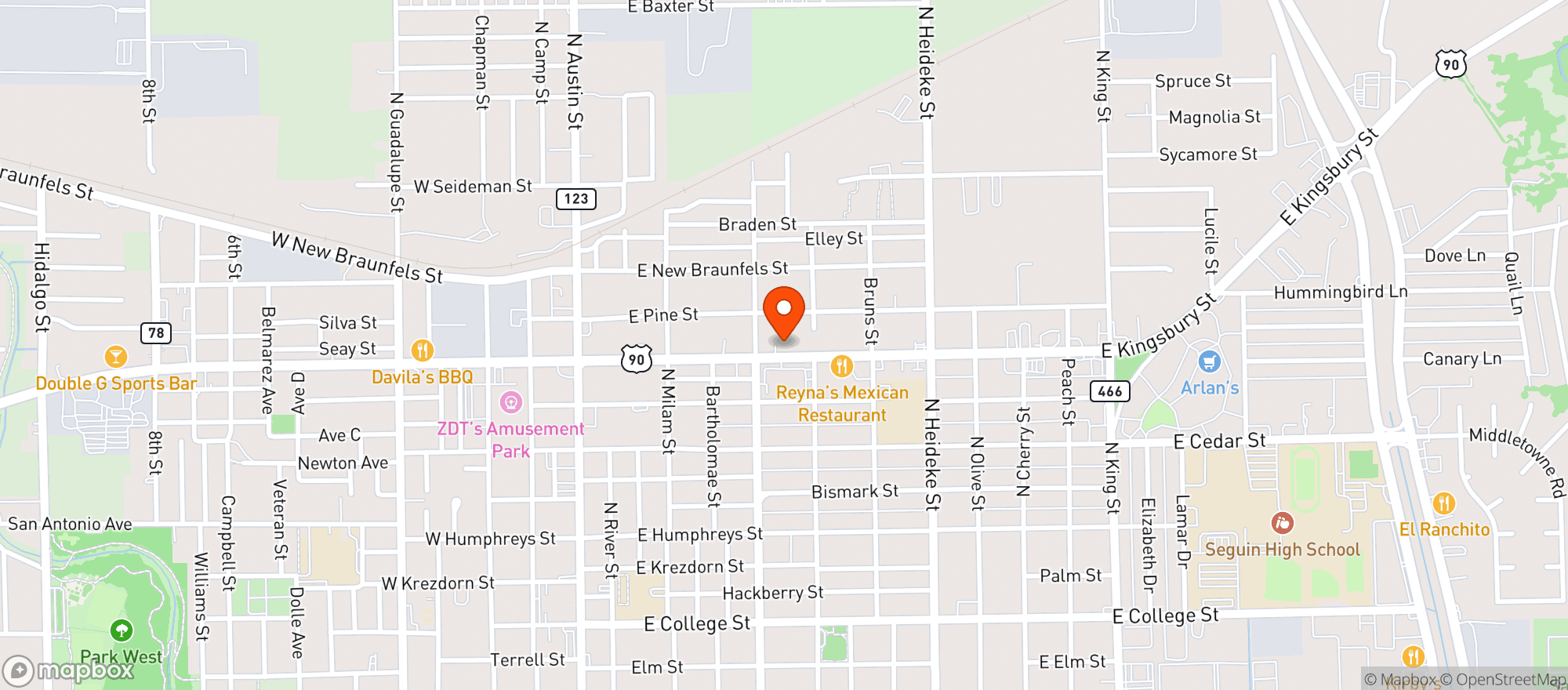 Map showing Am Legion #245