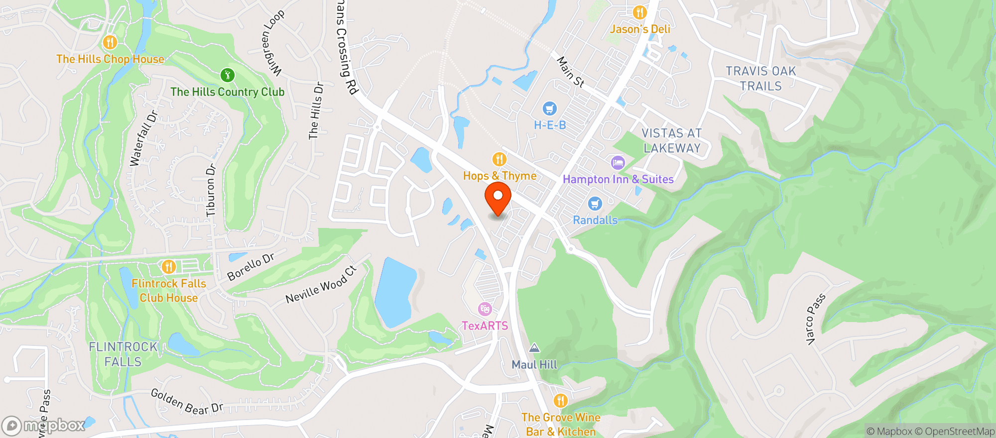 Map showing Bluefin Sushi & Ramen