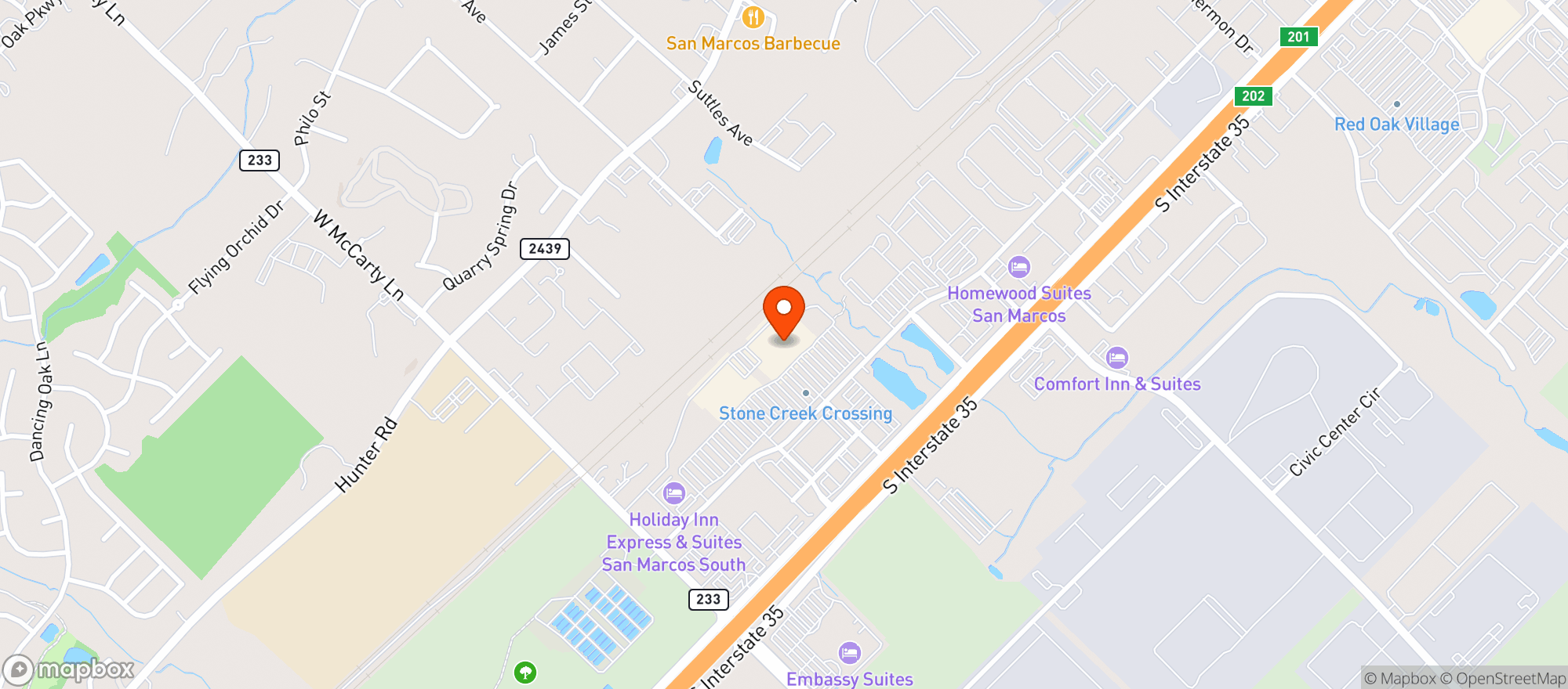 Map showing Target