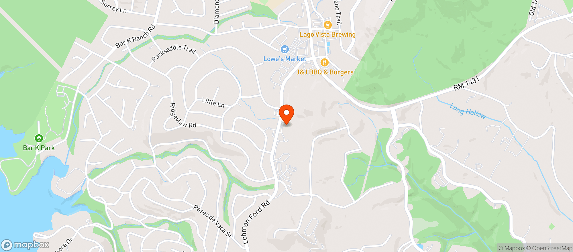 Map showing Hillside Grocery