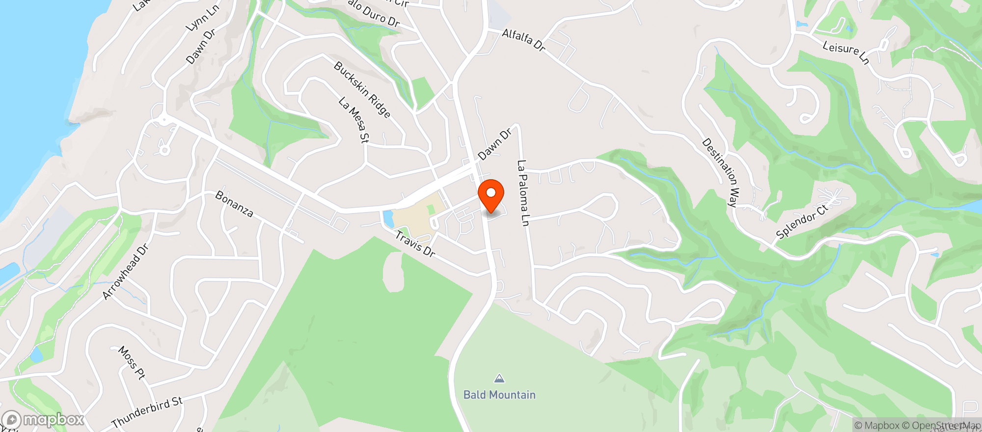 Map showing Copperhead Grill