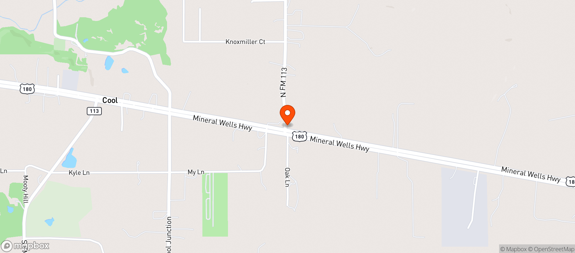 Map showing Allsup's