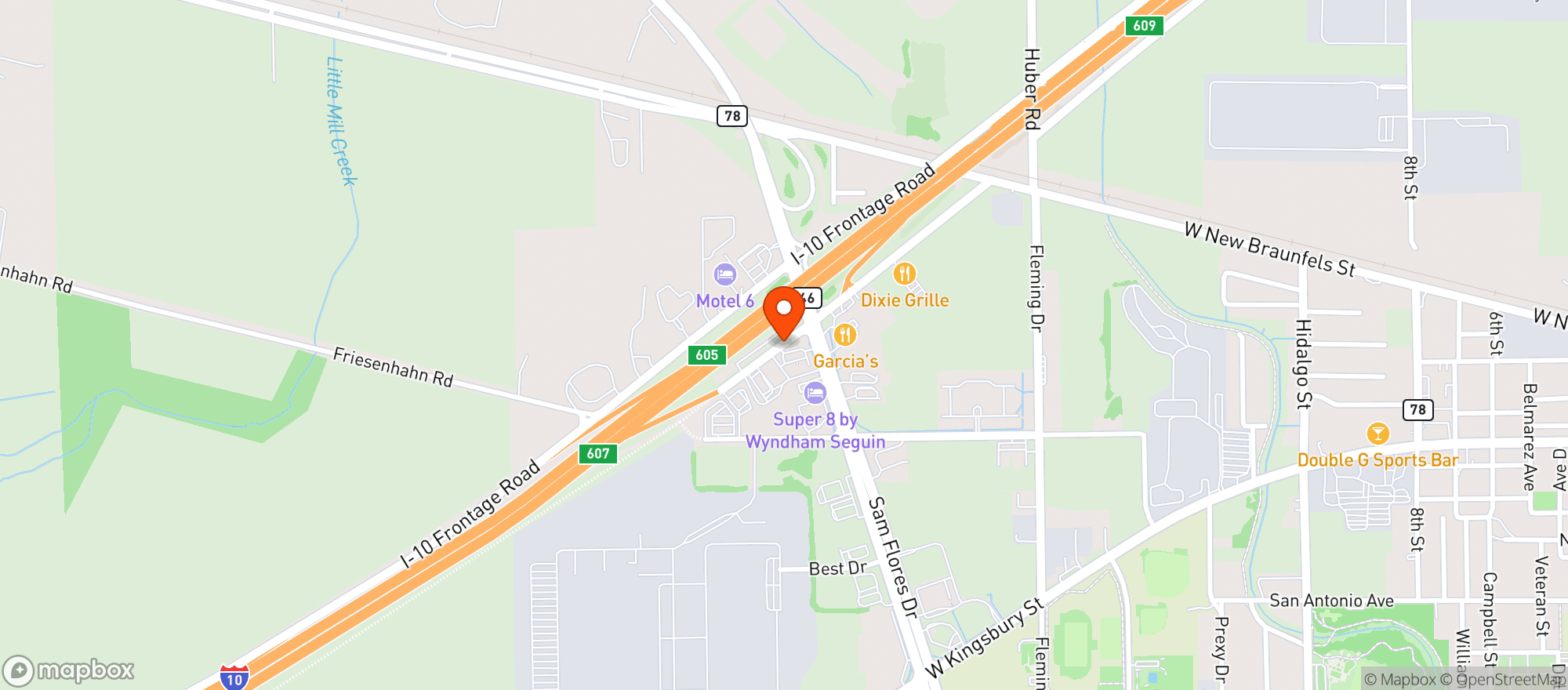 Map showing Circle K