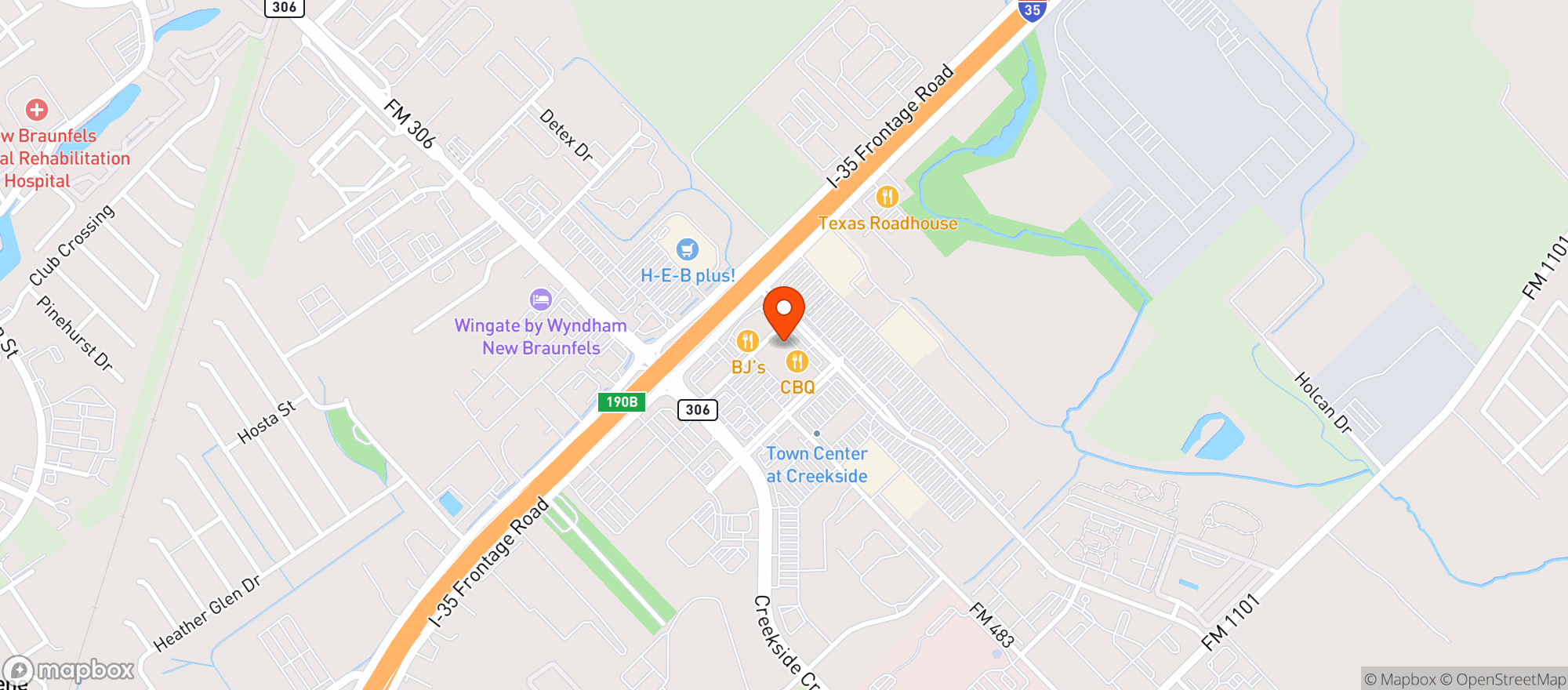 Map showing P F Changs China Bistro #9866