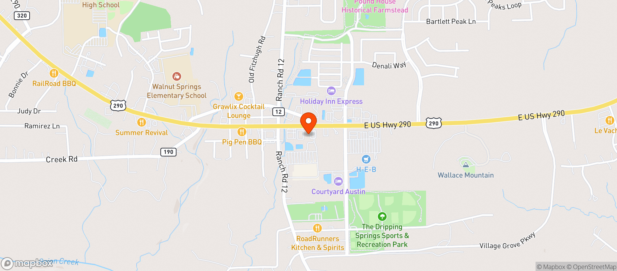 Map showing Shell Food Mart