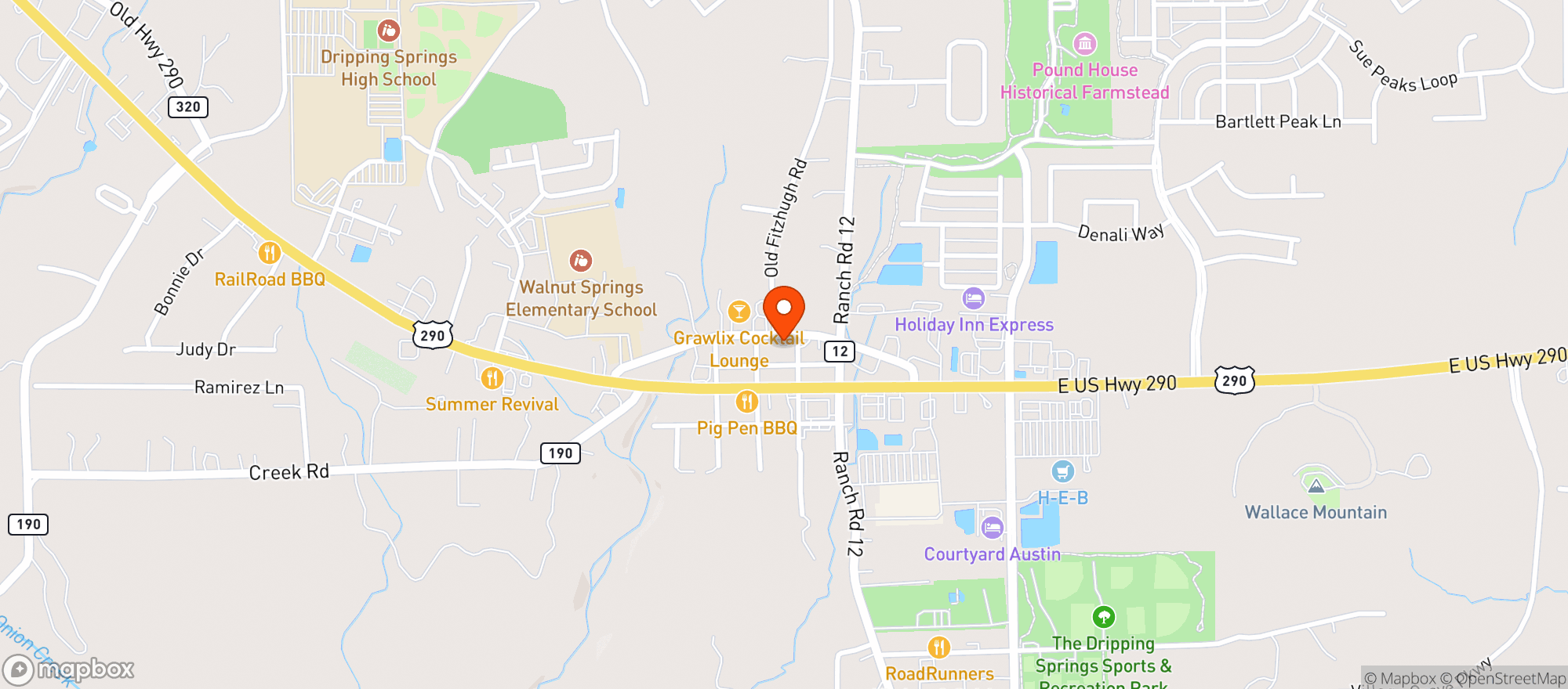 Map showing Starrs On Mercer