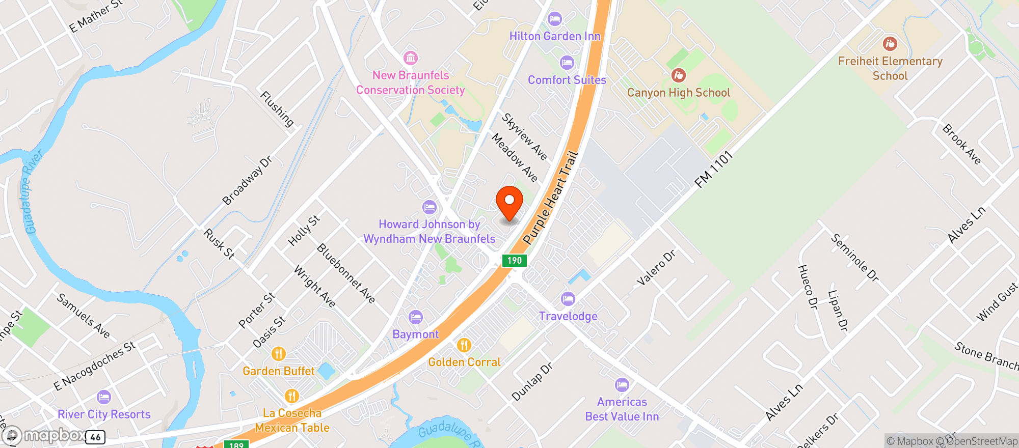 Map showing Walmart Supercenter #865