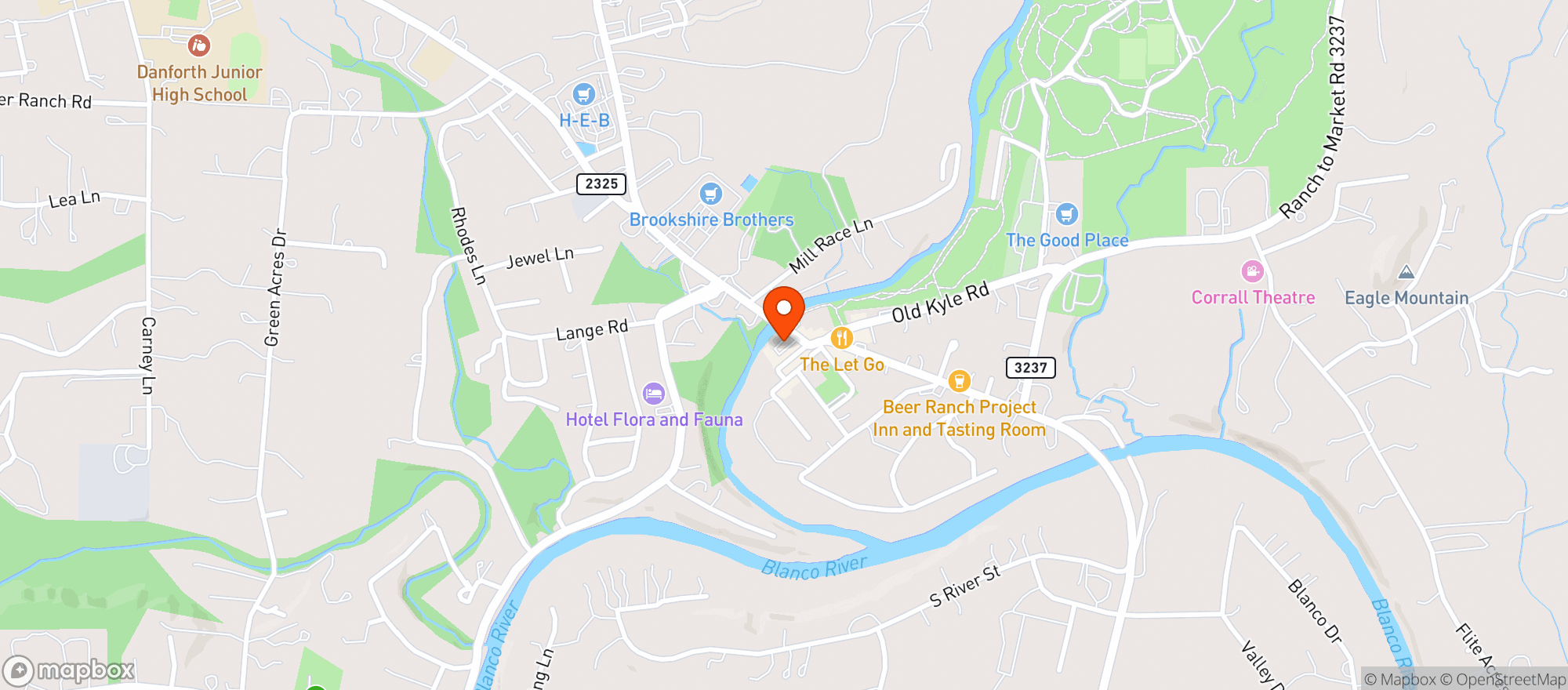 Map showing Creek House