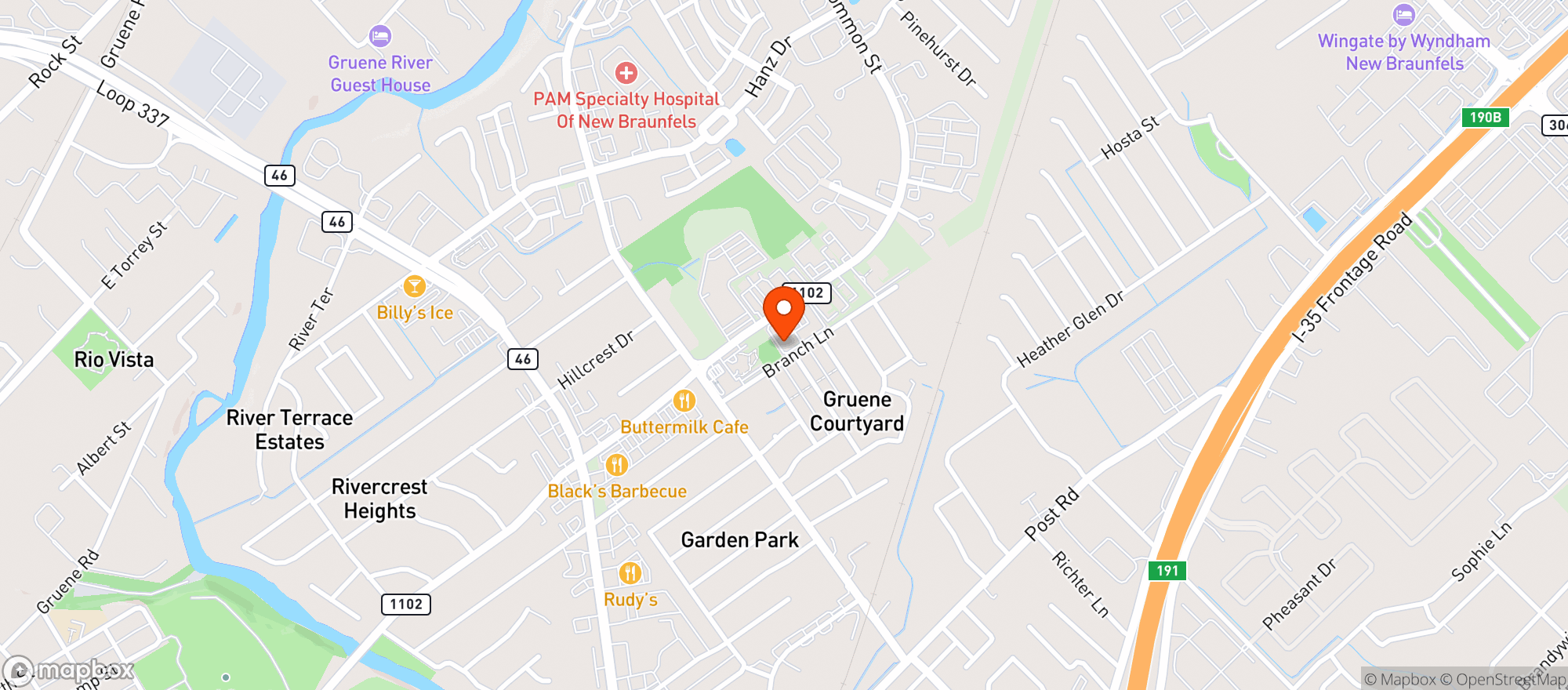 Map showing Beautanicals Wellness