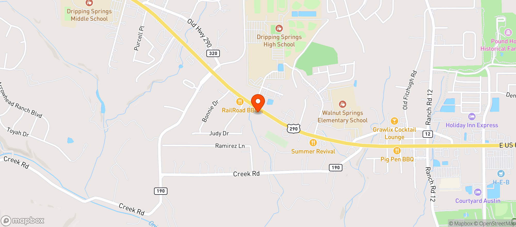 Map showing Le Muse Coffee Bar