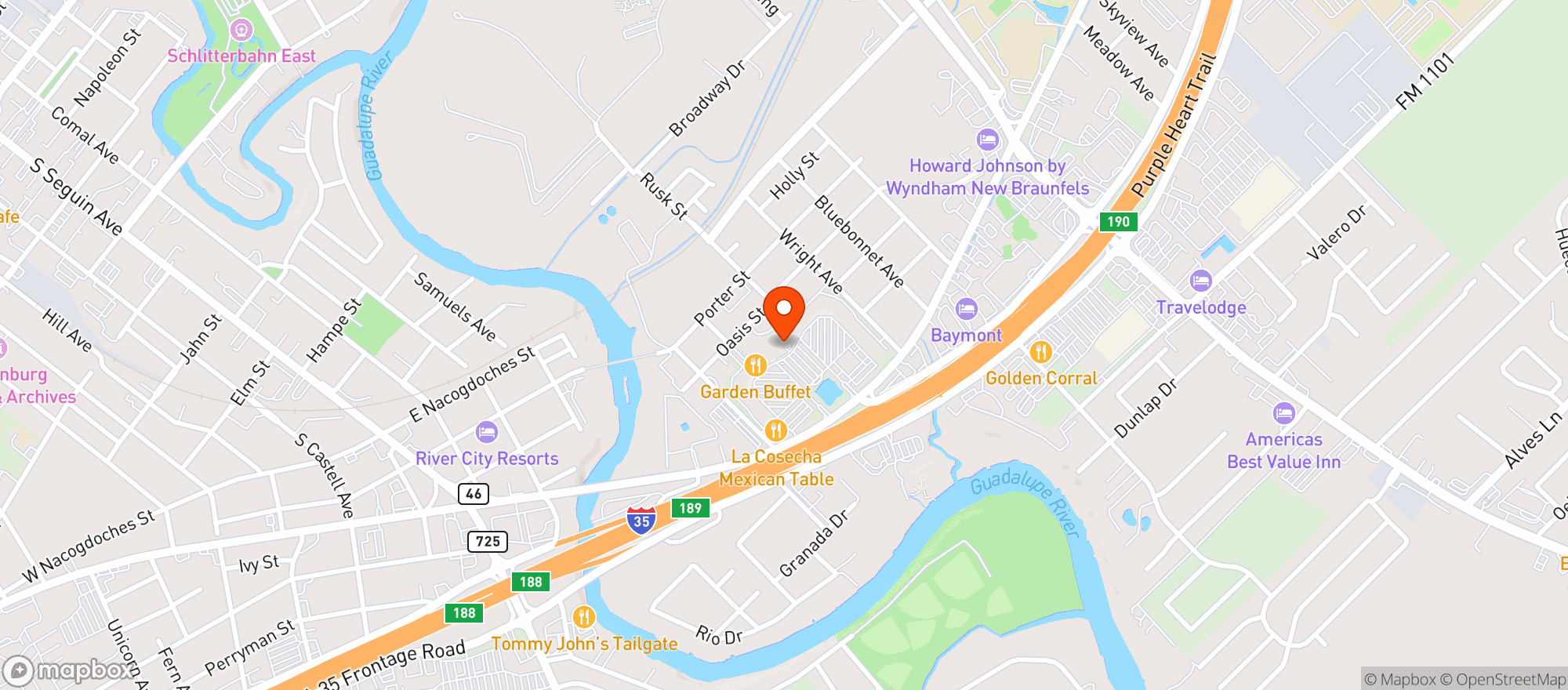 Map showing Tobacco Haus Cigar Lounge