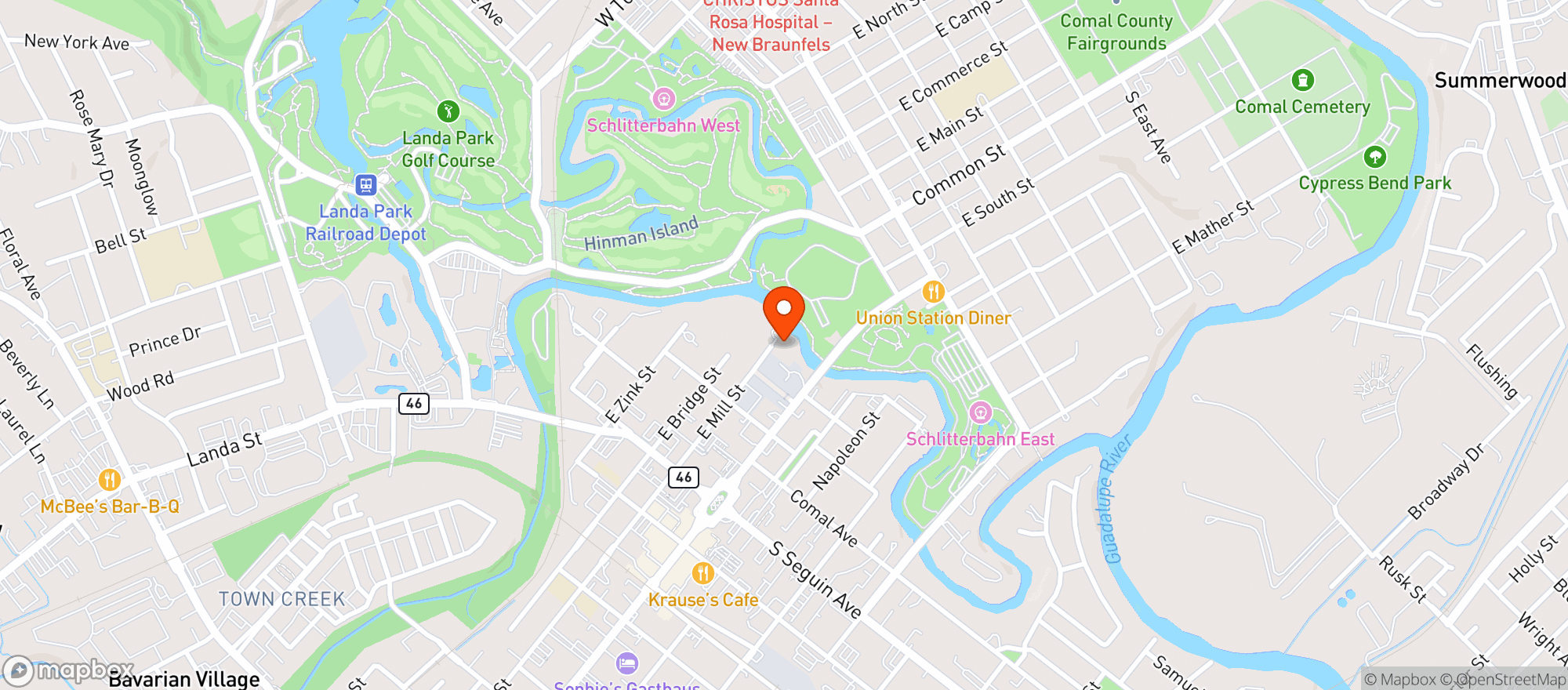 Map showing Float In