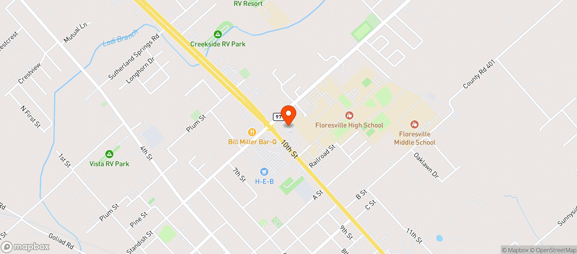 Map showing Circle K